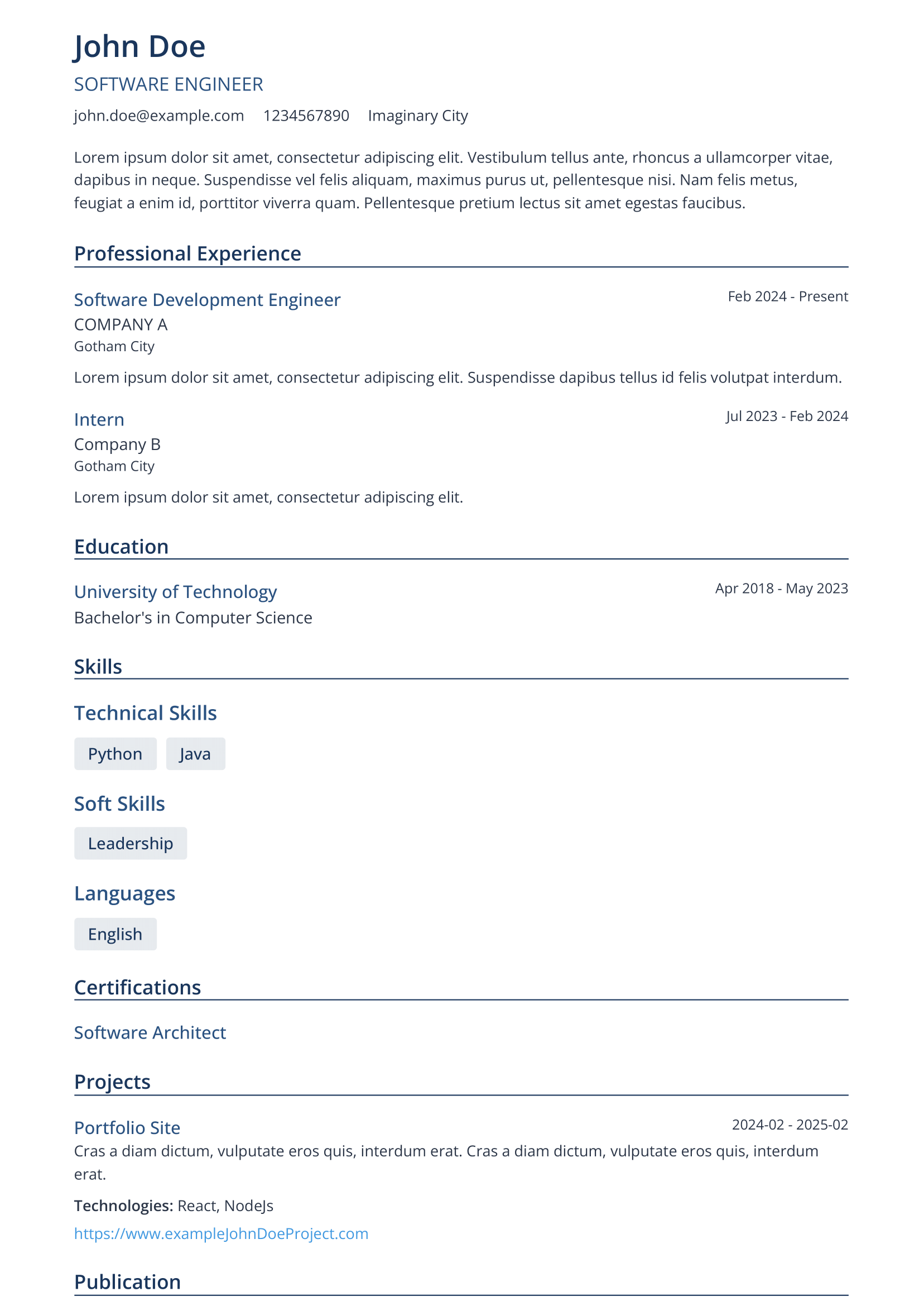 Internship Seeker preview